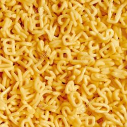 Pasta Regular Alphabets