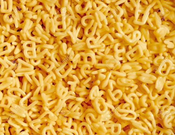 Pasta Regular Alphabets