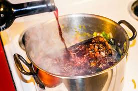 Red Cooking Wine Bib