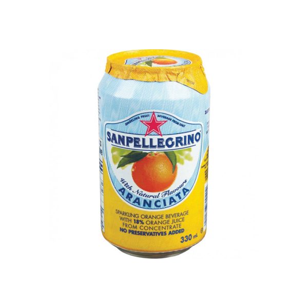 San Pellegrino Aranciata Cans - 24X330Ml