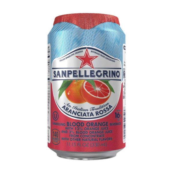 San Pellegrino Aranciata Rossa Cans - 24X330 Ml
