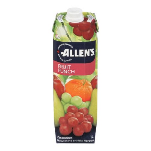 ALLENS TETRA FRUIT PUNCH - 12 x 1 LT.