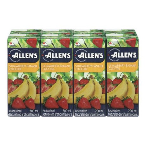ALLENS TETRA STRAW BANANA - 32x200 ML