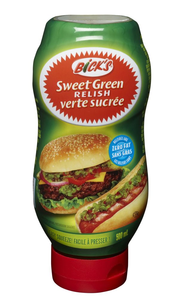 BICKS - BICK'S SQUEEZE SWEET GREEN RELISH 500ML