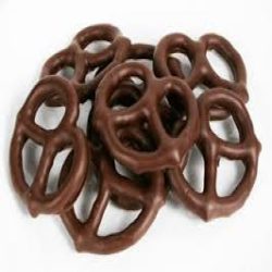 DARK CHOCOLATE COVERED PRETZELS