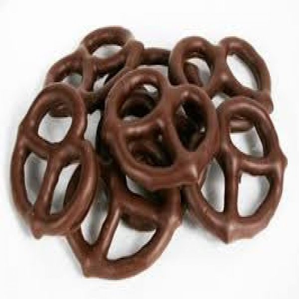 DARK CHOCOLATE COVERED PRETZELS