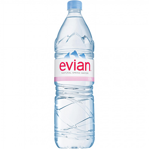 Evian Natural Spring Water-1.5 Lt X 12 Bottles