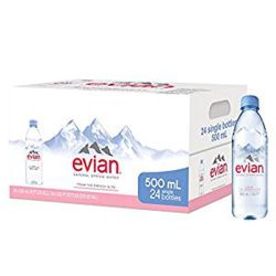 Evian Spring Water Plastic - 500 ML x 24