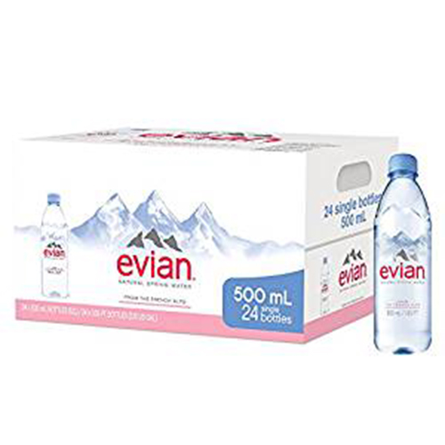 Evian Spring Water Plastic - 500 ML x 24
