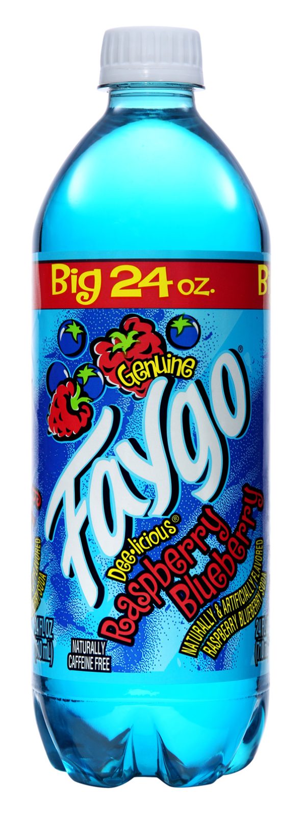 Faygo Soda Raspberry Blueberry - 710 Ml x 24