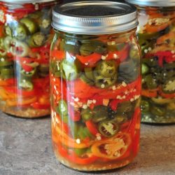Pickled Red Hot Peppers