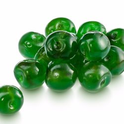 Glaced Cherries Green Whole & Broken