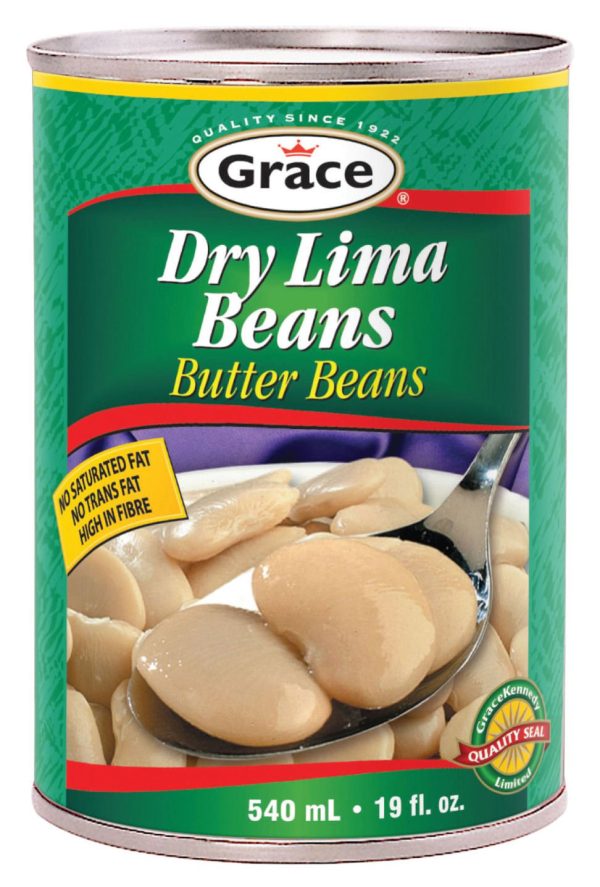 Large Lima Beans Canned - 100 oz