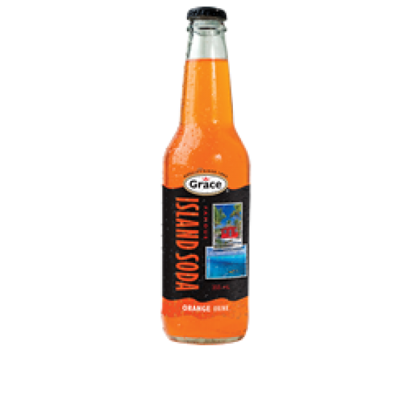 Grace Island Soda Orange - 355 Ml X 12 Cans