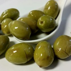 Green Cracked Olives S.Mammoth