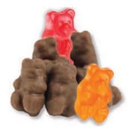 MILK CHOCOLATE COVERED GUMMI BEARS