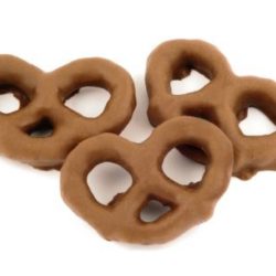 MILK CHOCOLATE COVERED PRETZELS