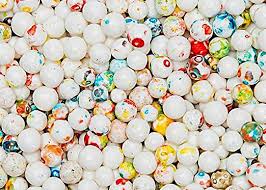 Mini Jawbreakers White with Speckles