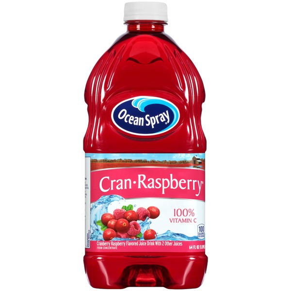 OCEAN SPRAY CRANBERRY RASPBERRY - 1.89 LT X 8 bottle