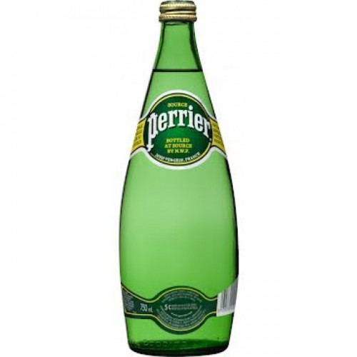 Perrier Carbonated Water Glass-750 Ml X 12 Bottles