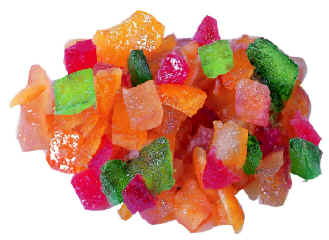 Glaced Mixed Peel (Orange Peel, Lemon Peel & Citron Peel)