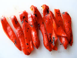 Roasted Red Peppers Sliced