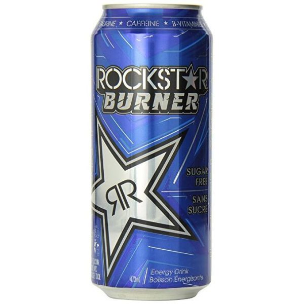 Rockstar Burner - 473 Ml X 12 Cans