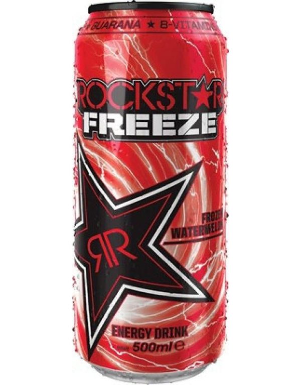 Rockstar Freeze Watermelon - 473 Ml X 12 Cans