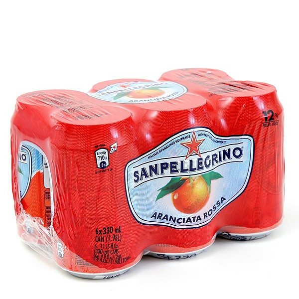 San Pellegrino Aranciata Rossa Cans - 6X330Ml
