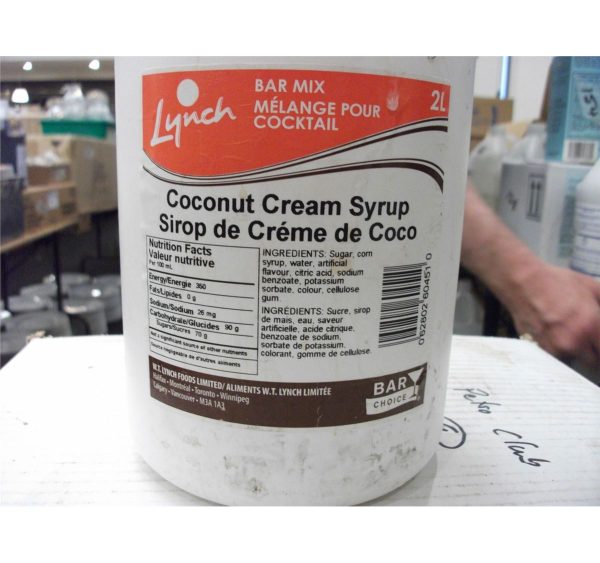 Lynch Bc Coconut Cream Syrup - 2X2Liter